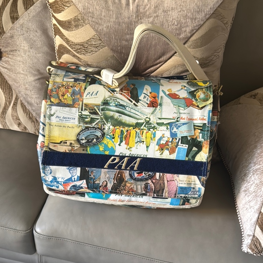 Vintage Travel Collage Handbag